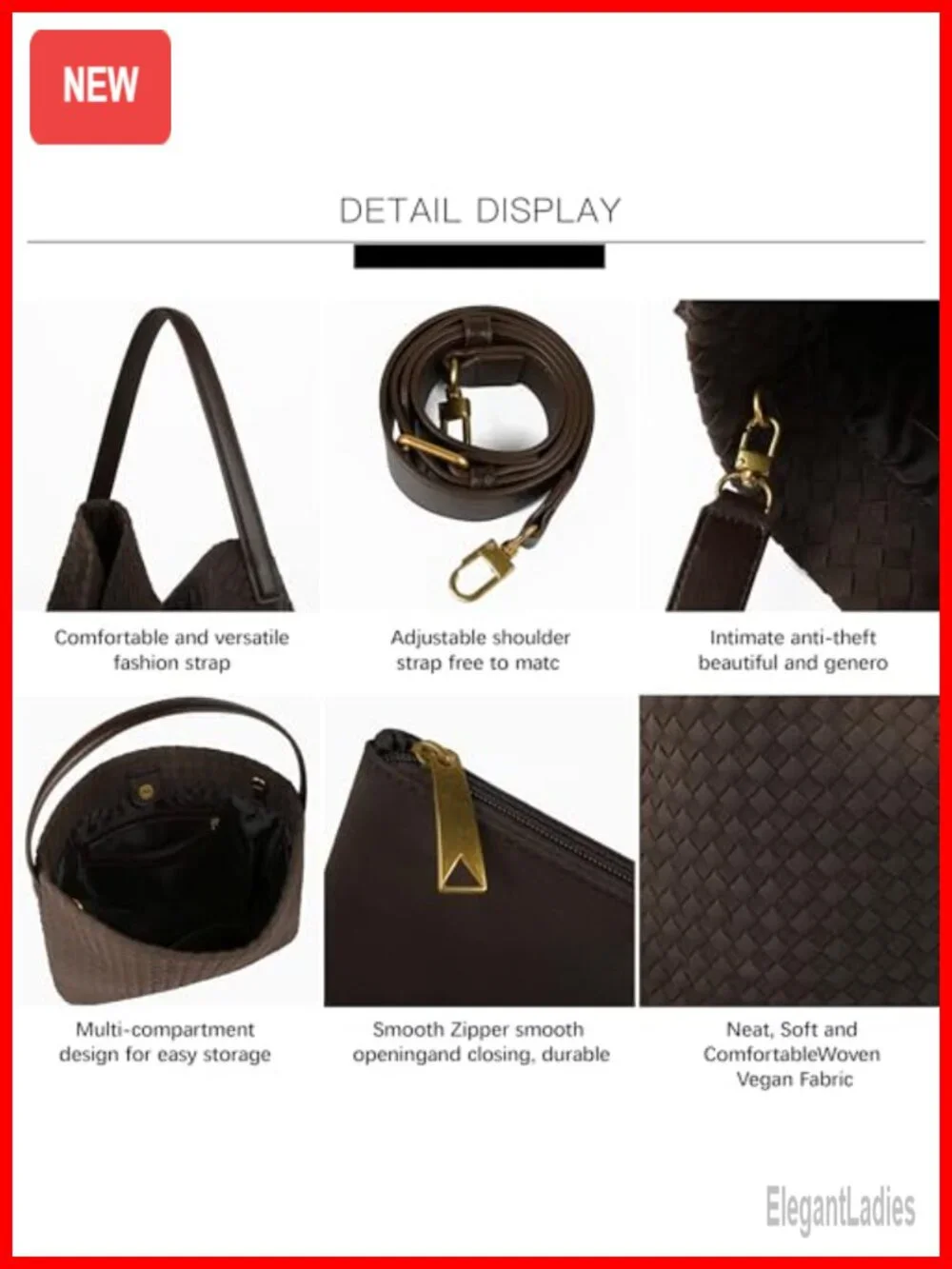 Vegan Leather Hobo Bag Slouchy Tote Satchel Top Handle Shoulder Bag for Women